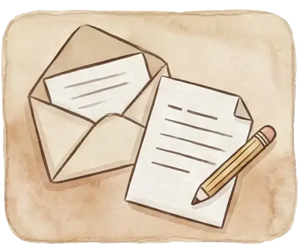 Cuéntanos lo justo – sobre y papel